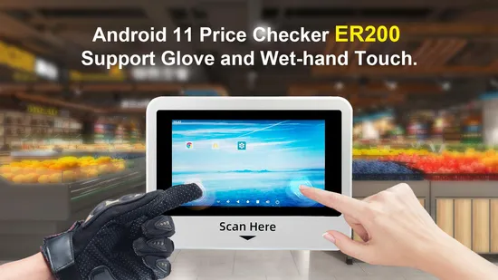 New Barcode Scanner Tablet Supermarket Billing Machine 1d 2D Qr Reader Er230 