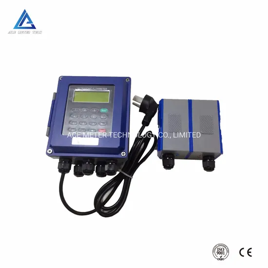 Wall Mounted Ultrasonic Flow Meter Fixed Ultrasonic Flowmeter for Water 