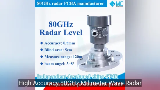 High Accuracy 80GHz Milimeter Wave Radar Level Transmitter Meter Universal Antenna 