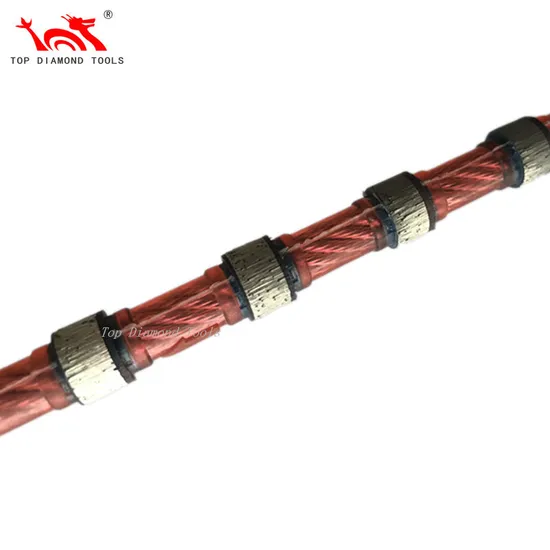 Diameter 8.8mm Diamond Wire Saw Rope for Granite Marble Stone Cutting and Profiling 